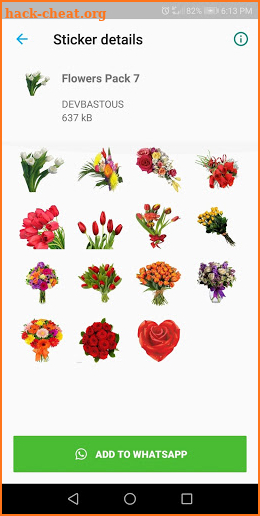 Flowers Stickers (WAStickerApps) screenshot