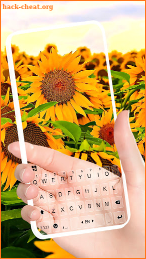 Flowers Transparent Keyboard Background screenshot