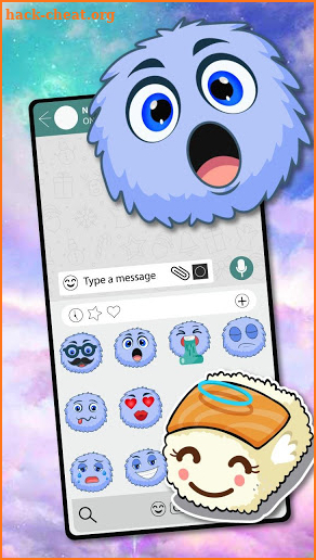 Fluff Ball Emoji Stickers screenshot