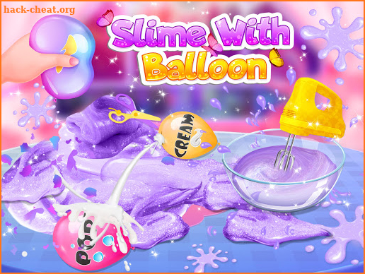 Fluffy Glitter Slime With Balloons - Fun Games screenshot