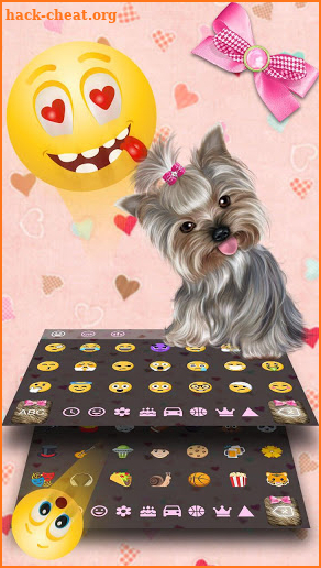 Fluffy Puppies Keyboard Theme screenshot