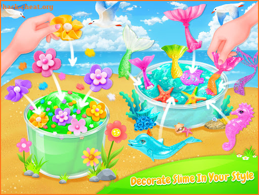 Fluffy Trendy Slime - Mermaid & Flower Slime Fun screenshot