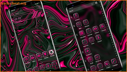 Fluid Amoled Theme Launcher screenshot