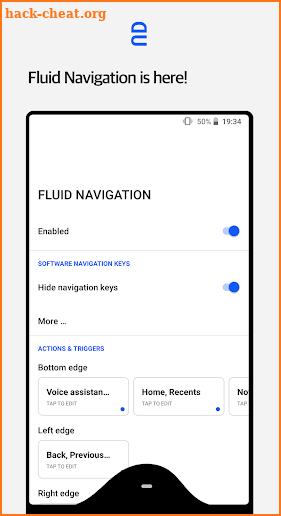 Fluid Navigation Gestures screenshot