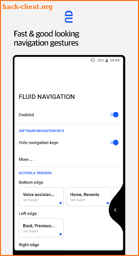 Fluid Navigation Gestures screenshot