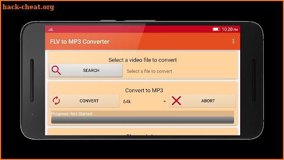 FLV to MP3 Converter screenshot