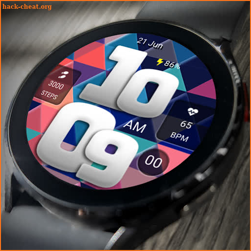 FLW019 Digital Watch Face screenshot