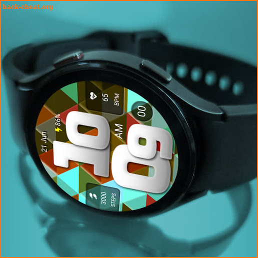 FLW019 Digital Watch Face screenshot