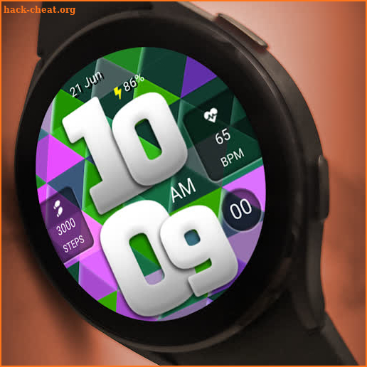 FLW019 Digital Watch Face screenshot