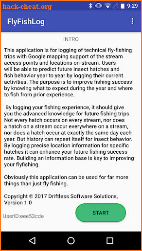 Fly-Fish Log screenshot