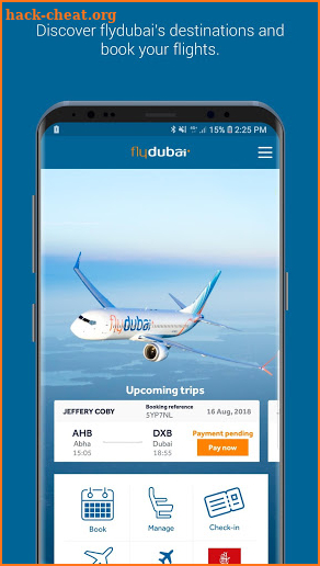 flydubai screenshot