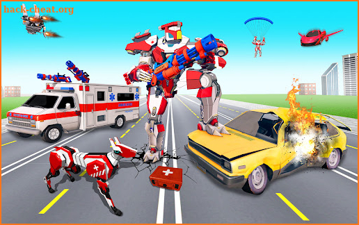 Flying Ambulance Dino Robot screenshot