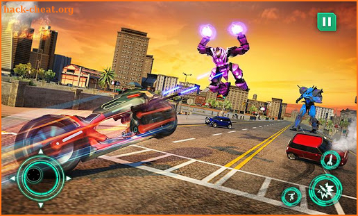 Flying Bat Moto Robot Bike Transform Robot Games screenshot