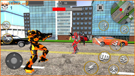 Flying Bat Robot Hero Games 3D screenshot