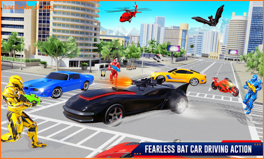 Flying Bat Robot Transform Car Robot Games 2021 screenshot