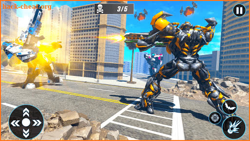 Flying Bat Robot Transforming: War Bike robot Game screenshot