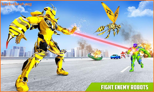 Flying Bee Transform Robot War: Robot Games screenshot