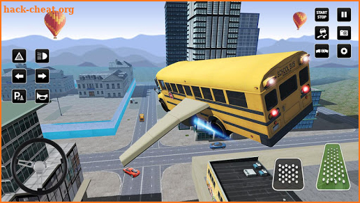 Flying Bus Driving simulator 2019: Free Bus Games screenshot