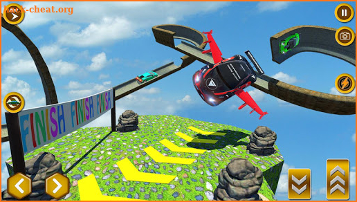 Flying Car Extreme Stunts Driving screenshot