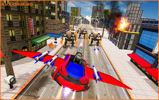 Flying Car Robot Transformation Game screenshot