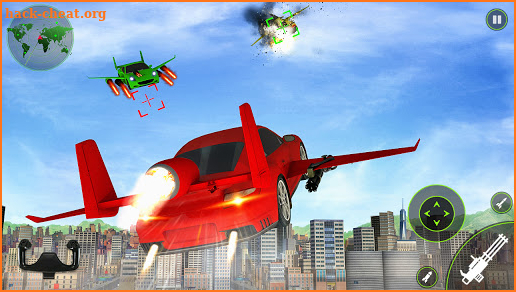 Flying car Shooting: Ultimate car Flying simulator screenshot