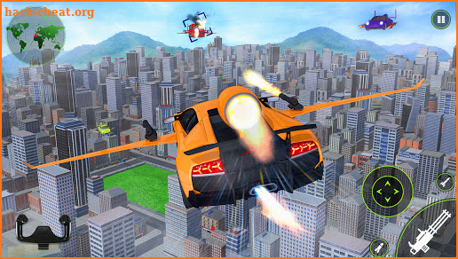 Flying car Shooting: Ultimate car Flying simulator screenshot