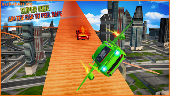 Flying Car Stunts & Flying Car Shooting Simulator screenshot