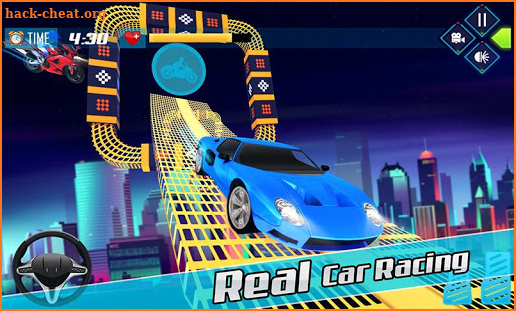 Flying Car Transform Stunts Bike Racing Game screenshot