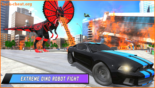 Flying Dino Car Robot Transform: Car Robot Games screenshot