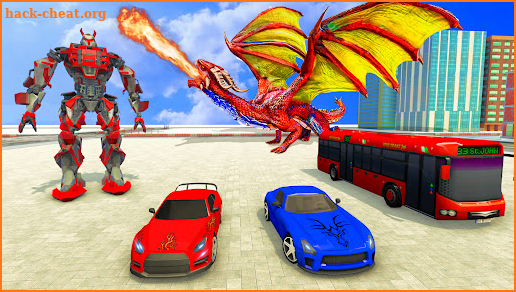 Flying Dragon Car Transforming screenshot