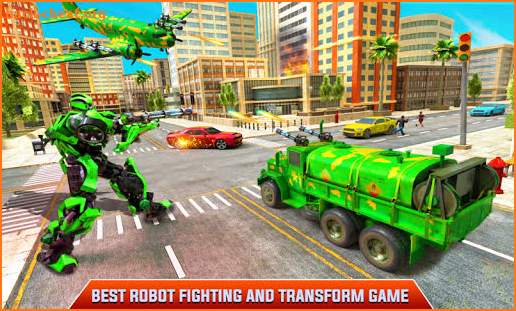 Flying Dragon Robot Army Truck Transforming Games screenshot