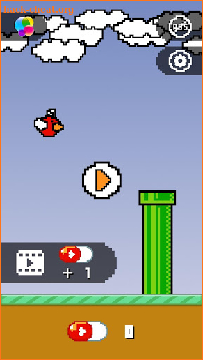 Flying face - True blinking game screenshot