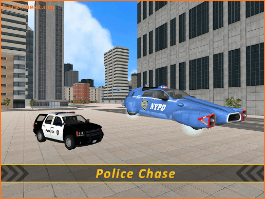 Flying Fantastic Car; Awesome Urban Chase screenshot