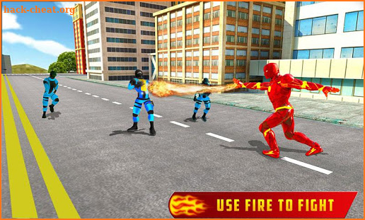 Flying Fire Hero Transform Robot Games screenshot