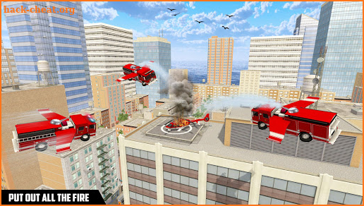 Flying Fire Truck Simulator screenshot