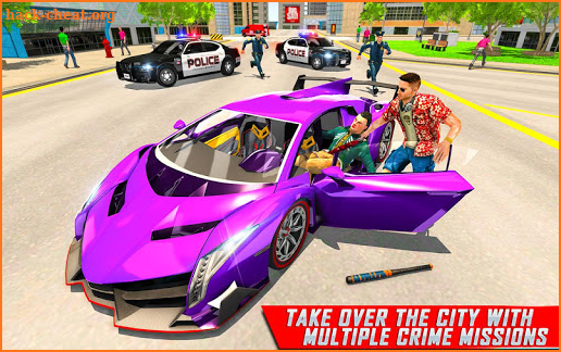 Flying Gangster Crime Simulator: Police Crime City screenshot