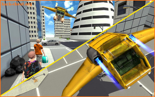 Flying Garbage Truck Flight Pilot: Trash Cleaner screenshot