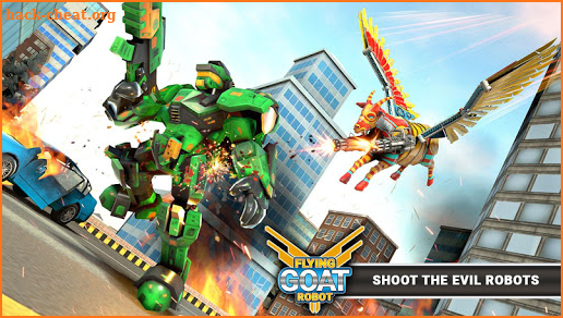 Flying Goat Transform War: Futuristic Robot Games screenshot