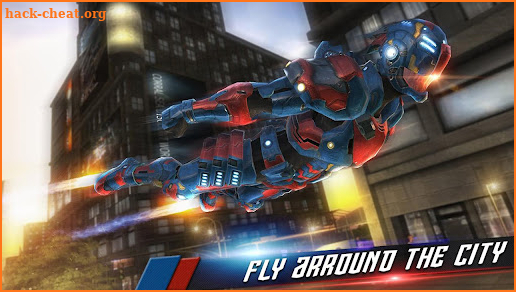 Flying Hero Robot：City Rescue screenshot