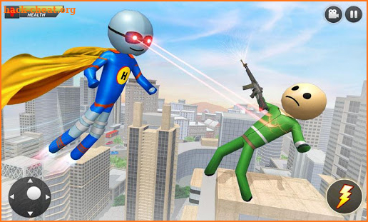 Flying Hero Stickman : Stickman Rope Hero Games screenshot