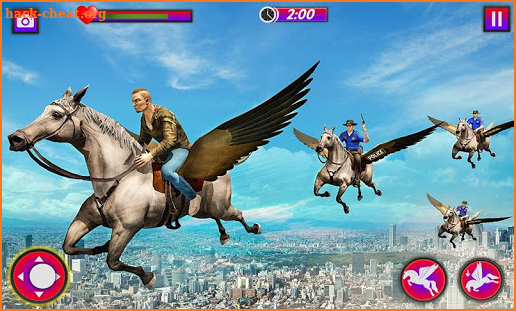 Flying Horse Police Chase : US Police Horse Games screenshot