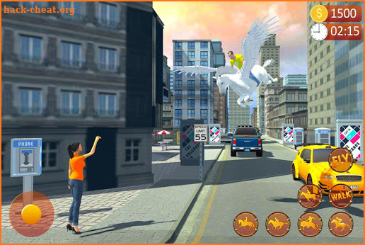 Flying Horse Taxi Driving: Unicorn Cab Driver screenshot