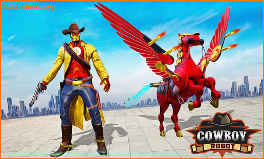 Flying Horse Transform Robot Cowboy: Robot Games screenshot