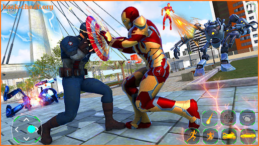 Flying Iron Rope Superhero Gangster crime Battle screenshot