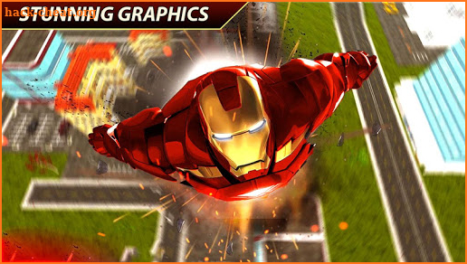 Flying Iron Superhero Man - City Rescue Mission screenshot