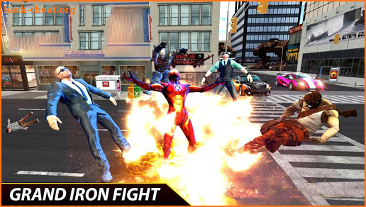 Flying Iron Superhero Man - City Rescue Mission screenshot