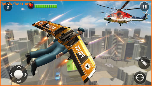 Flying Jetpack Hero Crime City screenshot