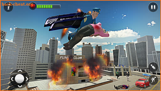 Flying Jetpack Hero Crime City screenshot