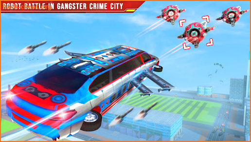 Flying Limo Car: Police robots screenshot