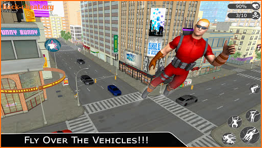 Flying Ninja Super Hero - Rescue Survival Game 3D screenshot